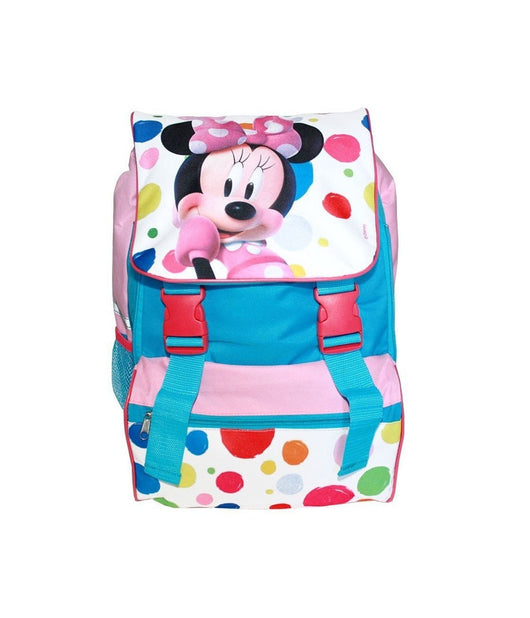 Zaino Scuola Disney Minnie Mouse Estensibile In Tessuto 41 X 28 X 13 Cm         