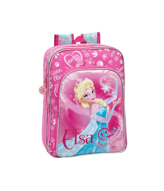 Zaino Scuola E Tempo Libero In Microfibra E Pvc Disney Frozen Elsa         