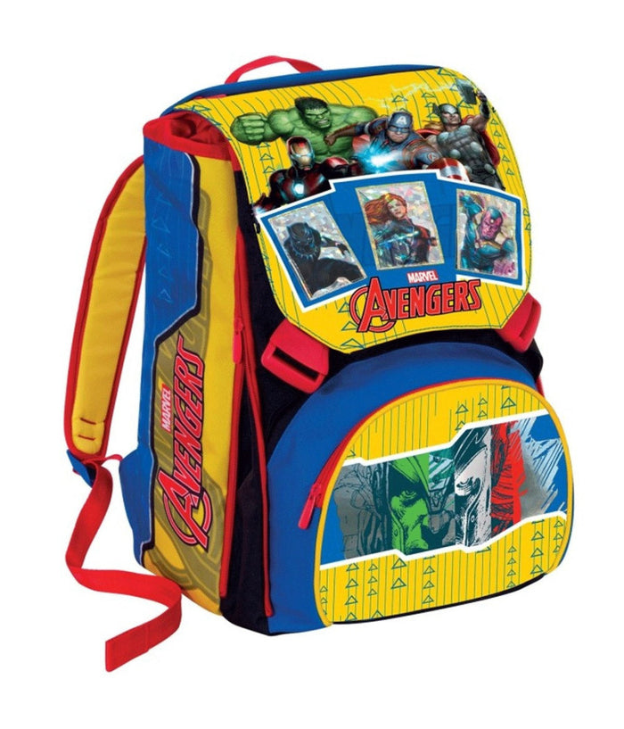 Zaino Scuola Estensibile Avengers Cartella 28 X 40 X 13 (+9) Cm         