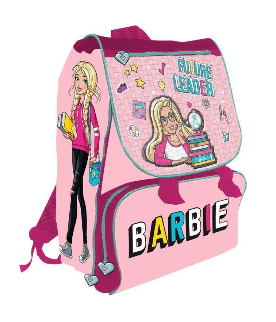 Zaino Scuola Estensibile Barbie Bambine Ragazze Scuola Elementare Premium 40 Cm         