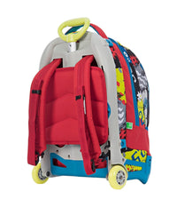 Zaino Scuola Ragazzi Trolley 3in1 Jack Sj Carrello Rimovibile Rosso         