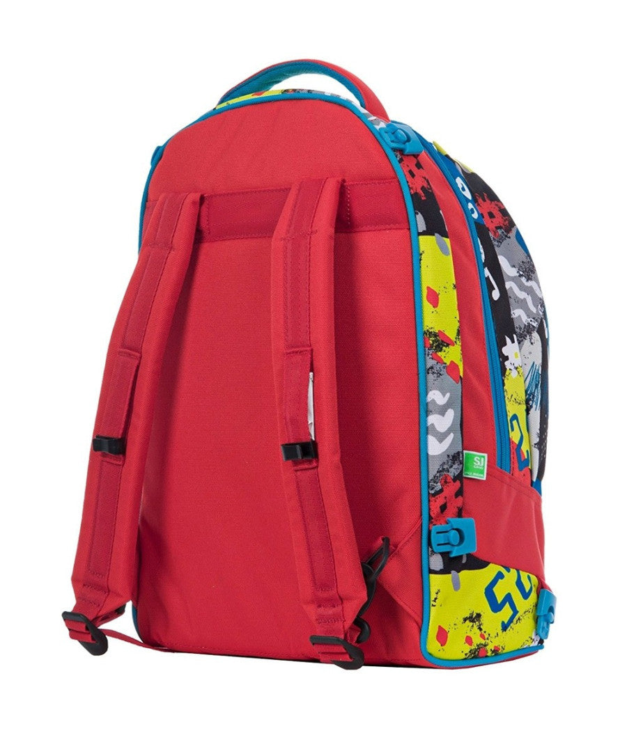 Zaino Scuola Ragazzi Trolley 3in1 Jack Sj Carrello Rimovibile Rosso         