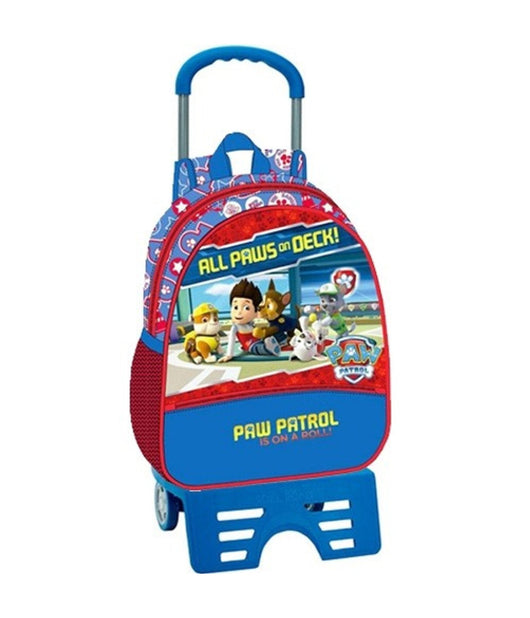 Zaino Trolley 33 Cm Con Carrello Zainetto Scuola Asilo Elementare Paw Patrol         