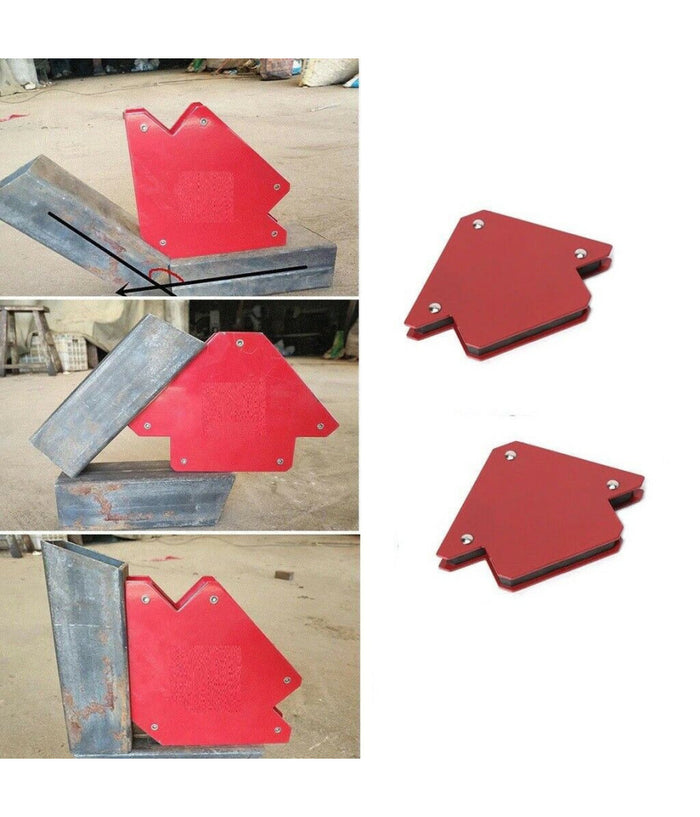 Squadra Magnetica Magnete Per Saldatura Saldatrice 45° 90° 135° 25lb 12kg         