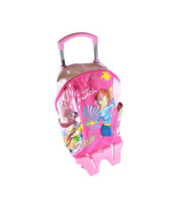 Zaino Trolley Big Witch Rosa E Fucsia Schienale Imbottito Con Manico Estraibile         