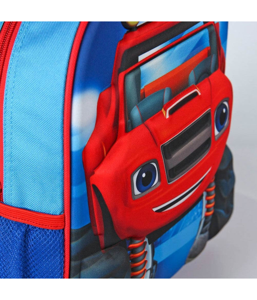 Zaino Zainetto Asilo Blaze 3d Effetto Rilievo 25 X 10 X 31 Cm Scuola         