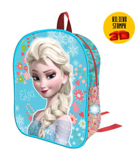 Zaino Zainetto Frozen Elsa Con Rilievo 3d Disney Bambine Scuola Asilo Elementari         