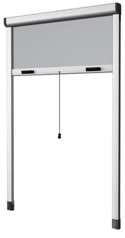 Zanzariera avvolgibile verticale 80 x 170 cm colore bianco con fissaggio ad espansione