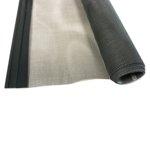 Zanzariera avvolgibile verticale cm 140 x 170 bronzo con fissaggio ad espansione