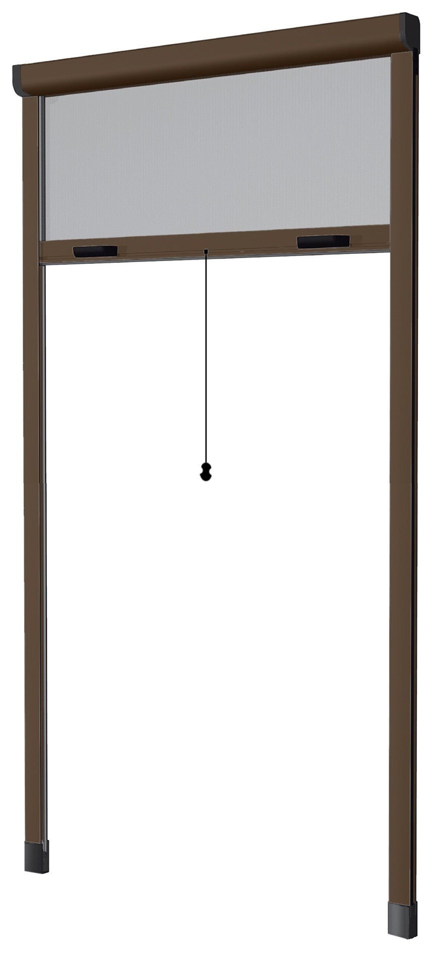 Zanzariera Avvolgibile Verticale cm 140 x 170 marrone Con Frizione