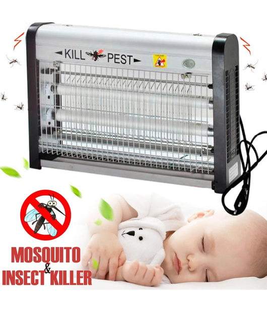 Zanzariera Elettrica Antizanzare Basso Consumo Energetico 16w 2x Lampade Uv         