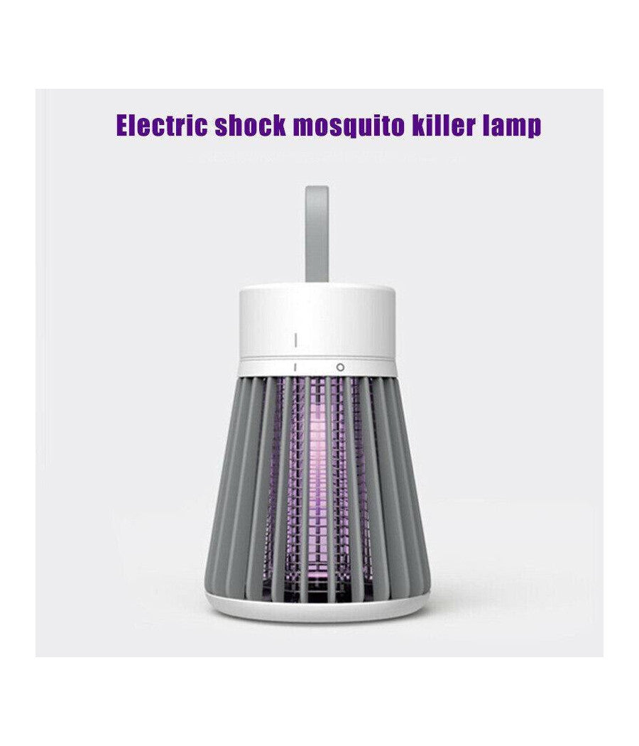 Zanzariera Elettrica Led Repellente Da Campeggio Anti Zanzare Con Filo Usb         