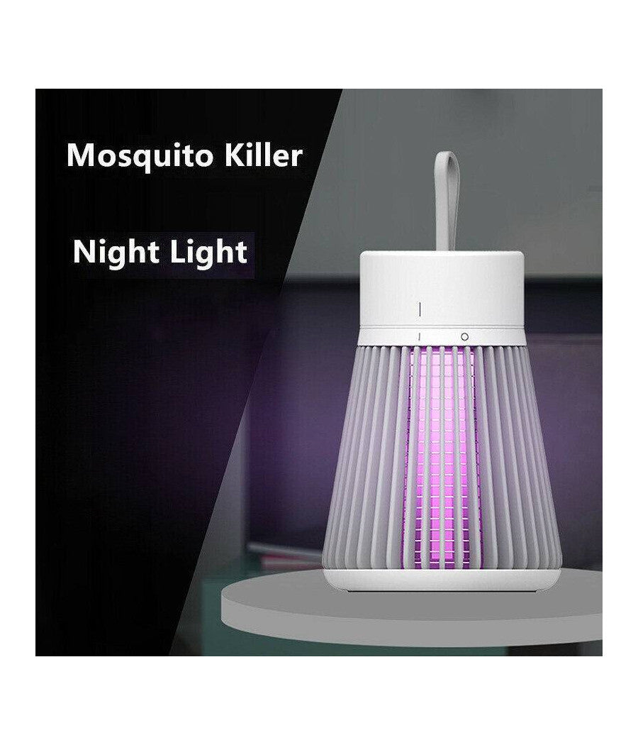 Zanzariera Elettrica Led Repellente Da Campeggio Anti Zanzare Con Filo Usb         