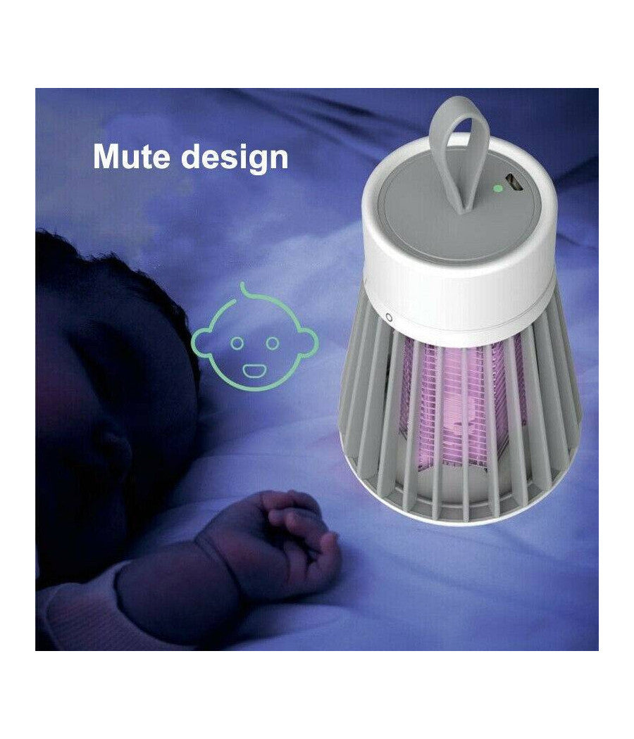 Zanzariera Elettrica Led Repellente Da Campeggio Anti Zanzare Con Filo Usb         