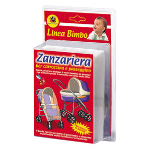 ZANZARIERA IN POLIESTERE PER CARROZZINA cm 150 x 130 - col. bianco