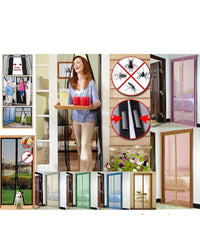 Zanzariera Magnetica Anti Insetti Magic Mesh Porte Balcone Finestre 210x95cm         