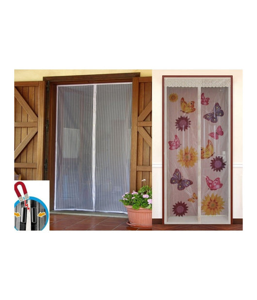 Zanzariera Magnetica Calamita 100x220cm Universale Porta Finestra Zanzare Mosche         