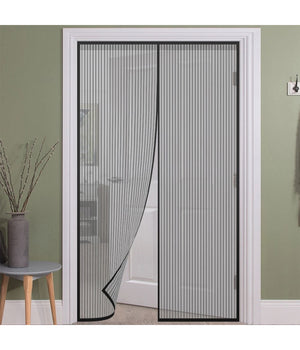 Zanzariera Magnetica Per Porte 140 X 240 Cm Universale Nera Tenda Zanzariera         
