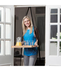 Zanzariera Magnetica Per Porte 140 X 240 Cm Universale Nera Tenda Zanzariera         