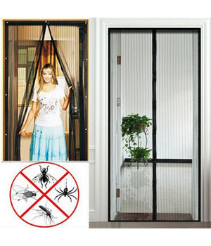 Zanzariera Magnetica Per Porte 140 X 240 Cm Universale Nera Tenda Zanzariera         