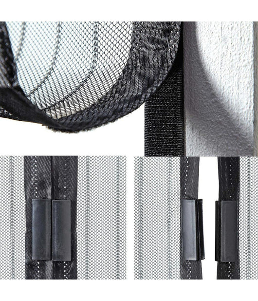Zanzariera Magnetica Per Porte 140 X 240 Cm Universale Nera Tenda Zanzariera         