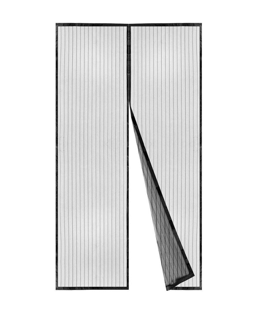 Zanzariera Magnetica Per Porte 150x250cm Nera Tenda Balcone Terrazzo Porta 12773         