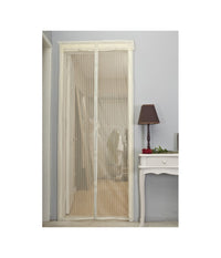 Zanzariera Magnetica Universale 120 X 210 Cm Magneti Tenda Colore Panna Beige         