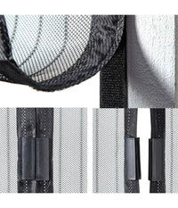 Zanzariera Magnetica Universale 120 X 220 Cm Magneti Tenda Colore Nero Bianco         