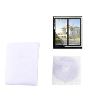 Zanzariera Universale Finestra Bianca Adesiva Con Velcro 150x250cm Insetti 12923         