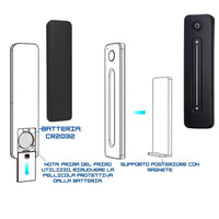 Optonica 6359 dimmer rf led da parete regolazione luminosità nera