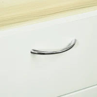 Mobile Buffet a 4 Porte per Cucina con 3 Armadietti, Cassetto e Piano d'Appoggio in Truciolato, 102x48x180 cm