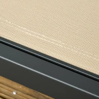 Lettino prendisole in alluminio e textilene con ruote e poggiatesta schienale regolabile kaki