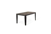 E-STYLO Tavolo allungabile con top in melaminico cemento grigio e base in metallo nero, 90cm X 156/ 316cm H. 76cm.