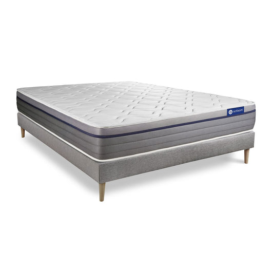 Kit rete e materasso Actilatex zen 120x195cm - Spessore : 26cm - Lattice e memory foam - Bilanciato -