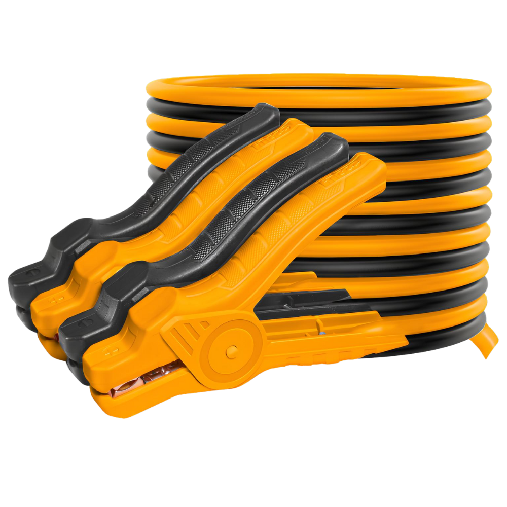 Cavi batteria auto rame 200a morsetto 15.6x9.1 cm lunghezza 2,5 metri ingco