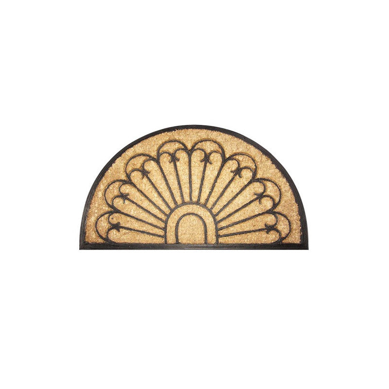 Zerbino Brixo Cocorub Mezzaluna Arco 45x75 cm – Fibra di Cocco, Supporto in Gomma, Design Arco