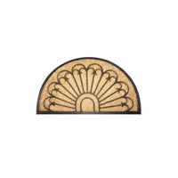 Zerbino Brixo Cocorub Mezzaluna Arco 45x75 cm – Fibra di Cocco, Supporto in Gomma, Design Arco