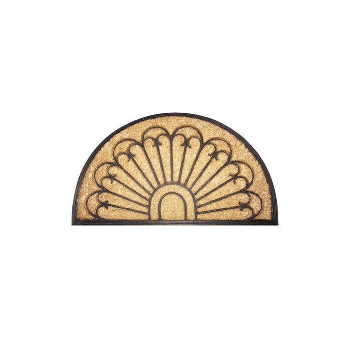 Zerbino Brixo Cocorub Mezzaluna Arco 45x75 cm – Fibra di Cocco, Supporto in Gomma, Design Arco