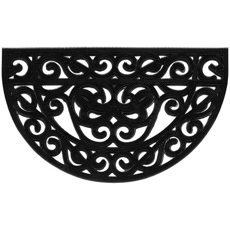 Zerbino Iron Gomma Mezzaluna Nero 45X 75 Ladydoc 04069