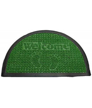 Zerbino Tappeto In Gomma Mezza Luna Scritta Welcome 60x40cm Antiscivolo Ingresso         