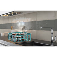 ZESTAS - Set di 2 cesti - dimensioni medie, celeste