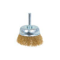 SET 5PZ SPAZZOLE METALLICHE IN FILO DI OTTONE ONDULATO CON GAMBO 6mm GEKO G00641