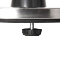 Fungo Riscaldante da Esterno con 3 Temperature e Altezza Regolabile in Acciaio e Alluminio, Argento