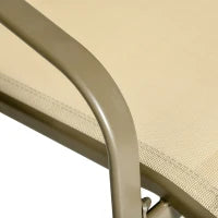 Set da Giardino 4 Pezzi con 2 Sedie, 1 Divanetto e 1 Tavolino da Caffè, Kaki