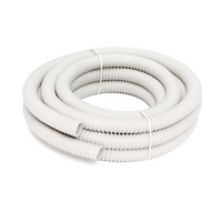 Tubo guaina spiralata grigia flessibile in pvc 10 metri per cavi elettrici *** diametro 32 millimetri, confezione 1