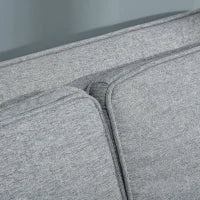 Divano Letto a 1 Piazza in Tessuto, Seduta 2 Posti e Schienale a 3 Reclinazioni, 154x87x89cm