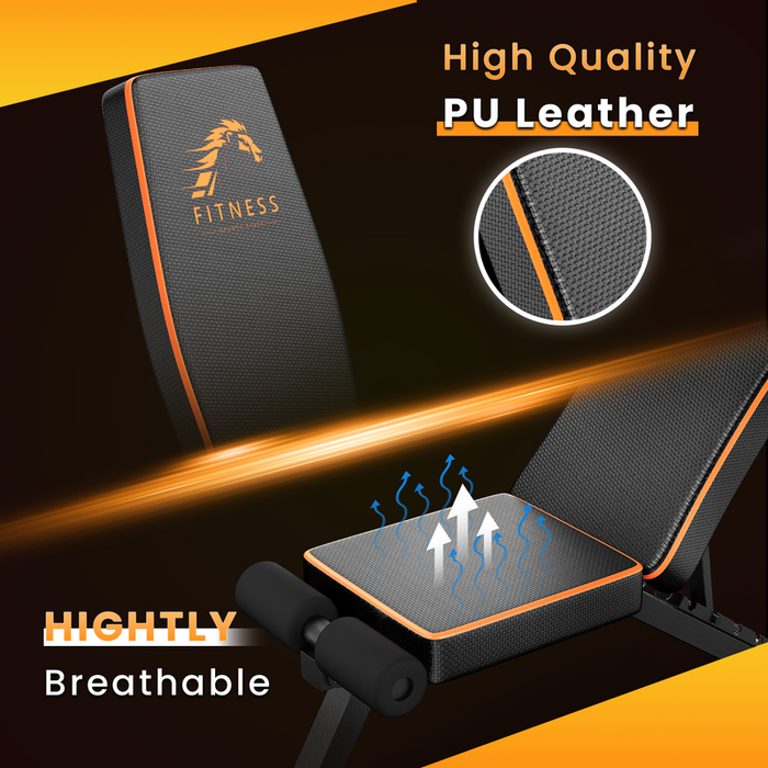 Panca pesi pieghevole, panca per allenamento inclinabile regolabile RATTANTREE, panca per esercizi multifunzionale 7 in 1,capacit¨¤ di carico di 300 kg