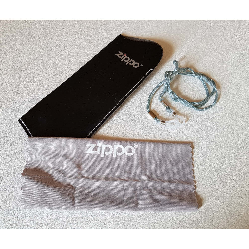 Zippo occhiali +2.50 da lettura con astuccio, colore  nero
