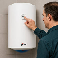 Ferroli calypso scaldabagno verticale elettrico garanzia 2 anni classe energetica c *** capacità 50 litri, confezione 1