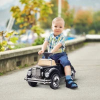 Macchina A Pedali Per Bambini, Auto Licenza Mercedes-Benz 300S, 18-48 Mesi, Sedile con Vano Contenitore, Nero